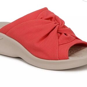 (NWT) Lifestride Air Step Coral Mules / wide wedge sandals / comfortable shoes